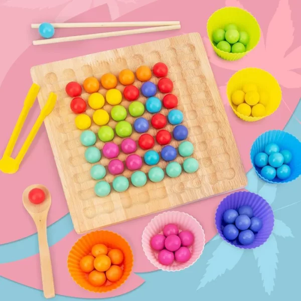 Wooden Go Games Set Dots Shuttle Beads Board Games